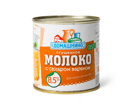 Молоко сгущенное с сахаром Вареное "Село домашкино" 8,5% 380 г.