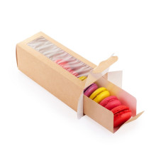 Коробка для макаронс под 6 шт, 18х55х55