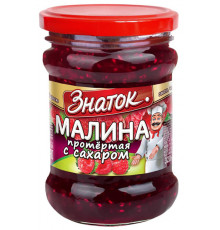 Ягода малина протертая "Знаток" 0,280 гр.