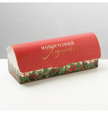 Коробка под кекс "Подарок", 9 х 9 х 24,5 см