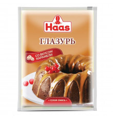 Глазурь со вкусом карамели ТМ "Haas" 75 г.