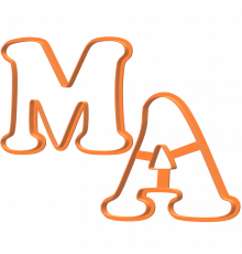 Набор вырубок для пряником "МАМА" 2шт 9см.
