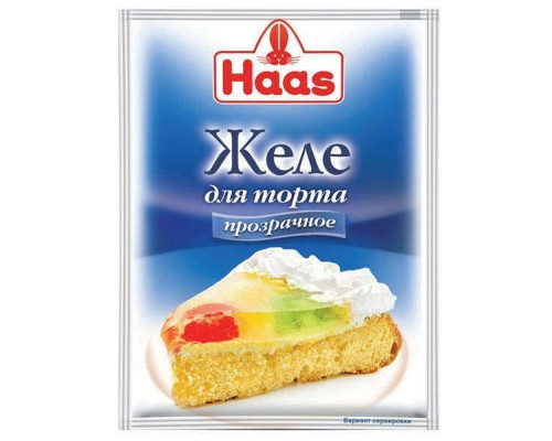 Желе для торта бесцветное Haas 110г.