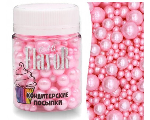 Посыпка Mr.FlavoR "Микс шарики перламутровые нежно- розовые", 50 гр