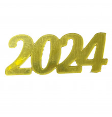 Набор топперов из мастики "Новый год 2024" 4 шт