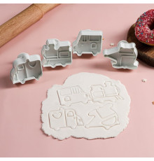 Набор плунжеров «Машинки», 4 шт: 5×6 см