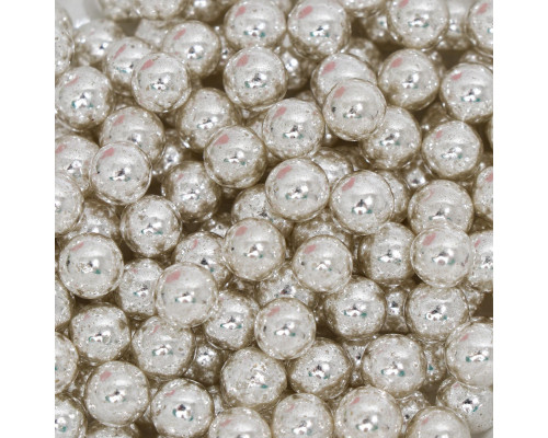 Кондитерская посыпка «Шарики №5», серебристая, 50 г