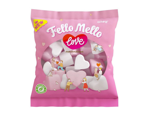 Жевательный зефир "Маршмеллоу" Fello Mello LOVE 85г.