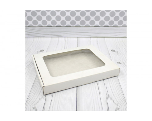 Коробочка для конфет и пряников 13*13*3 с окном