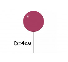 Леденец розовый матовый d4 см