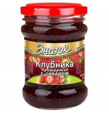 Ягода клубника протертая "Знаток" 0,280 гр.