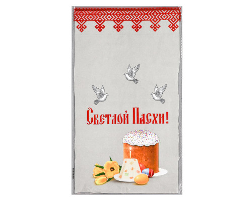 Пакет подарочный "Куличи 1", 20 х 35 см, 25 мкм