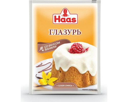 Глазурь со вкусом ванили Haas 75г.