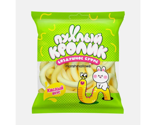 Воздушное суфле "Пухлый кролик" Marshmallows лимон 40 г.