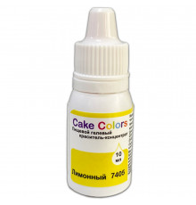 Пищевой краситель водорастворимый "Лимонный" "Cake Colors" 10 мл