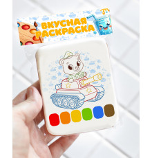 Пряник раскраска 23 февраля (В2)