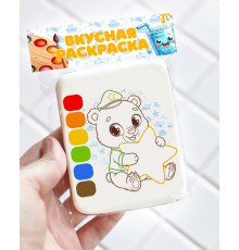 Пряник раскраска 23 февраля (В7)
