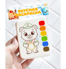 Пряник раскраска 23 февраля (В8)